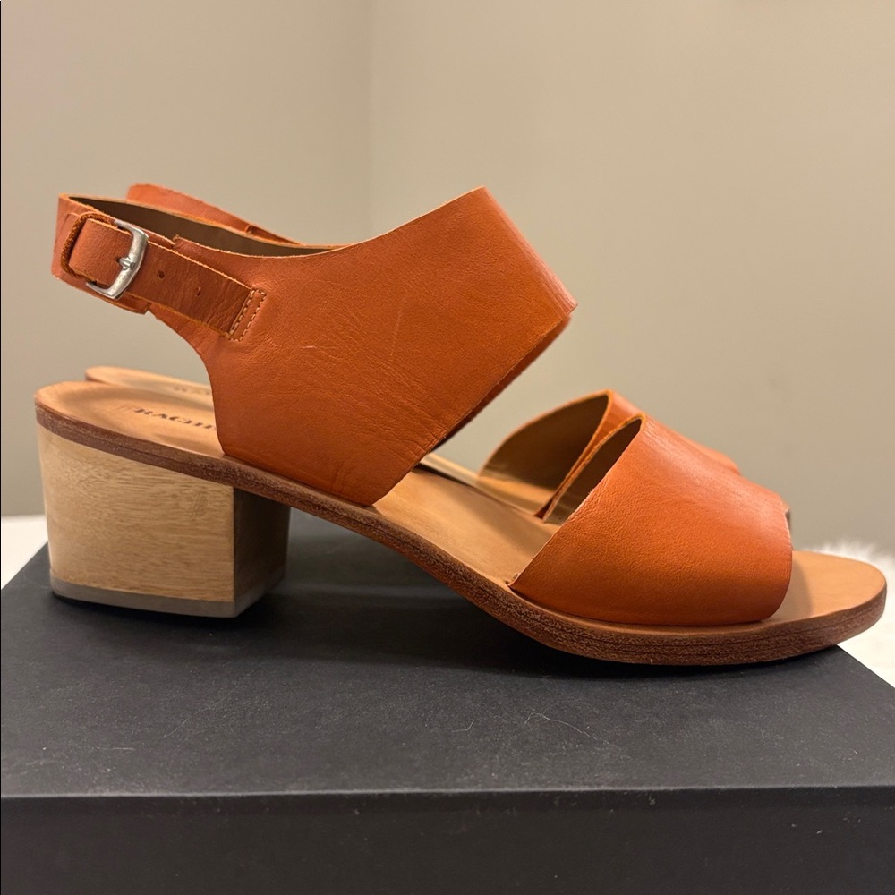 Rachel Comey Orange Leather Sandals